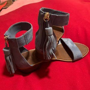 Rock & Candy Fringe Zip Block Heel Women's Size 9